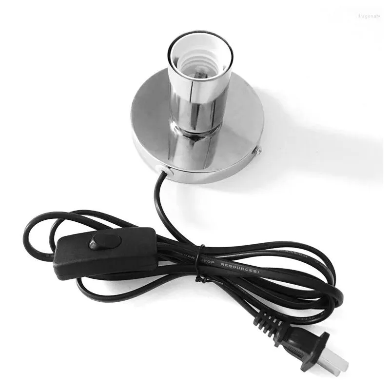 Lamphållare E27/ E26 Socket Holder US EU Plug Bulb Base For Table Bar Cafe vardagsrum sovrumsdekoration steriliseringsljus