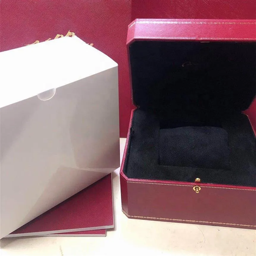 2022 Fabryczne oryginalne pudełka zegarkowe Dostawca Whole luksusowe męskie pudełko czarne aksamitne papiery do karty pudełka portfela 282Z