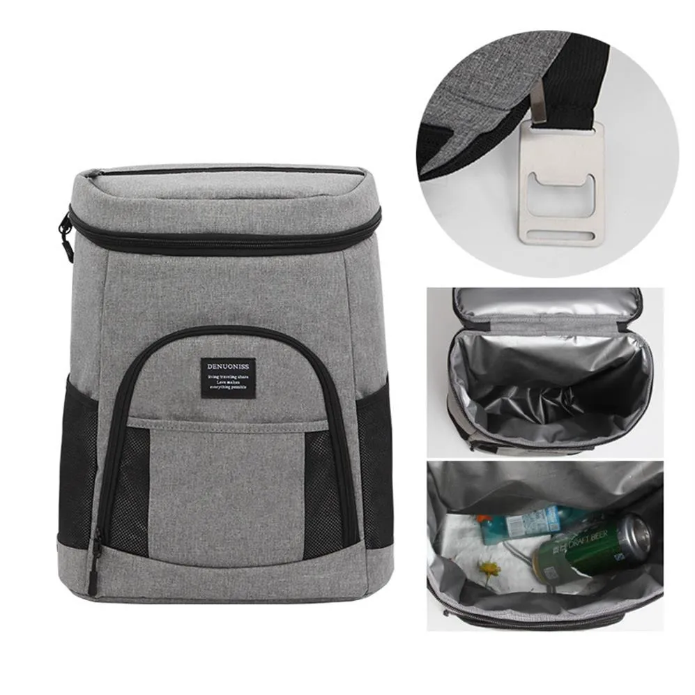 Thermal Cooler Insulated Picnic Bag Functional Pattern For Work Climbing Travel Backpack Lunch Box Bolsa Termica Loncheras286e