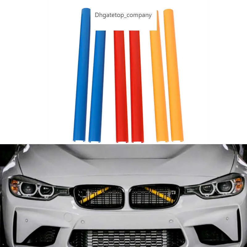 BMW F11 F11 F02 F30 F32 F44シリーズカースポーツスタイリング装飾カバーフレームF21 F21 F22 F23の2PCSフロントグリルトリムストリップ