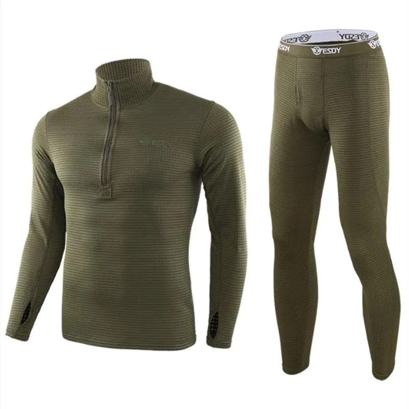 Men's Thermal Underwear 2022 Winter Top Quality Sets Men Compression Fleece Sweat Quick Drying Thermo Male Clothing