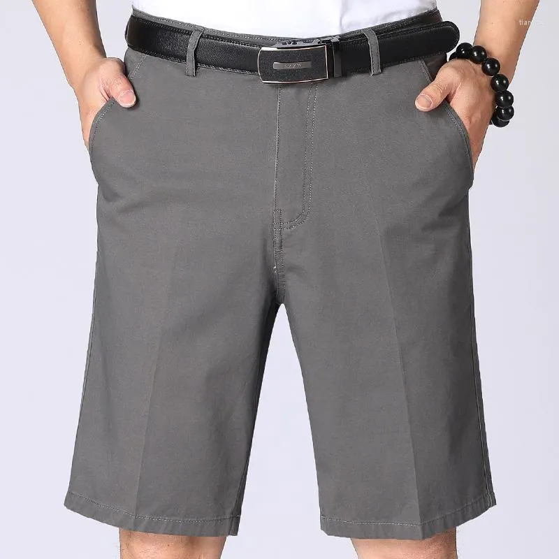 Herrenanzüge 29-40 Plus Size Männer Formale Kurze Hosen Sommer Streetwear Einfarbige Anzugshorts Männliche gerade lockere Passform Kleidung