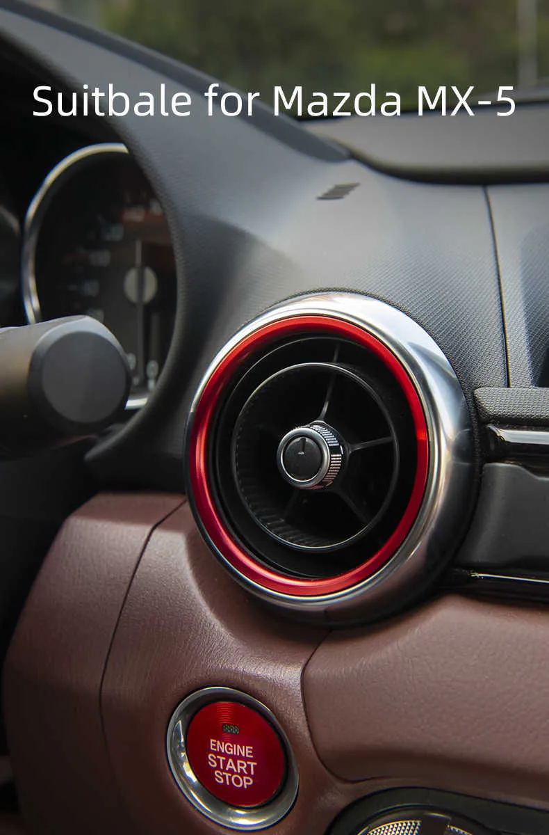 Exterieur Zubehör Auto, Rad Augenbrauen Seite Klimaanlage Lüftung Outlet  Dekoration Abdeckung Trim 2pcs (pink