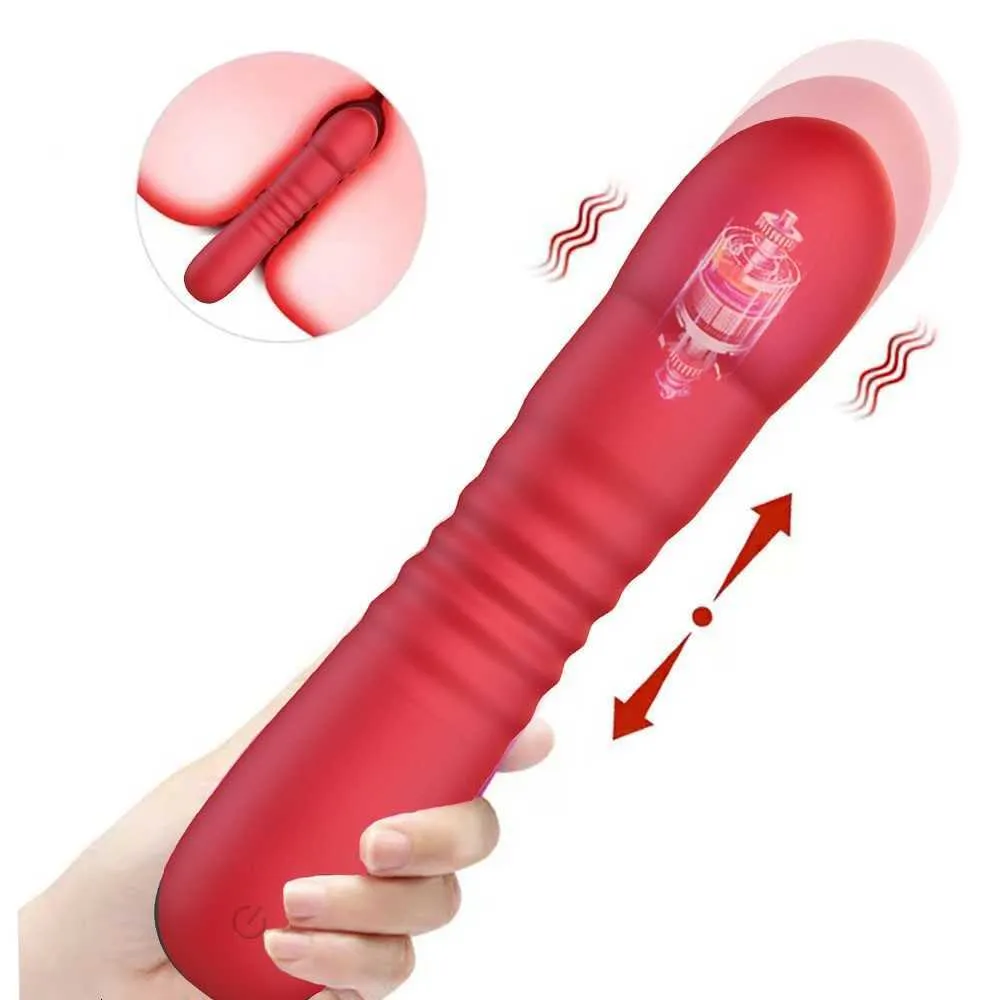 seksspeeltje stimulator Dames imitatie penis telescopische vibratie masturbator Phantom vibrator