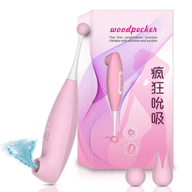 sex toy massager Woodpecker vibrating stick female masturbator sucks second tide massage woodpecker jumps eggs