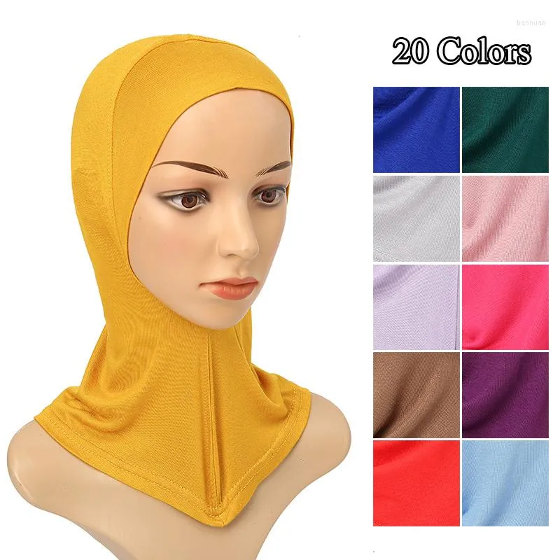 Ethnic Clothing Muslim Turban Modal Elastic Bottom Cap Solid Color Adjustable Cotton Rope Comfortable Breathable Chemotherapy