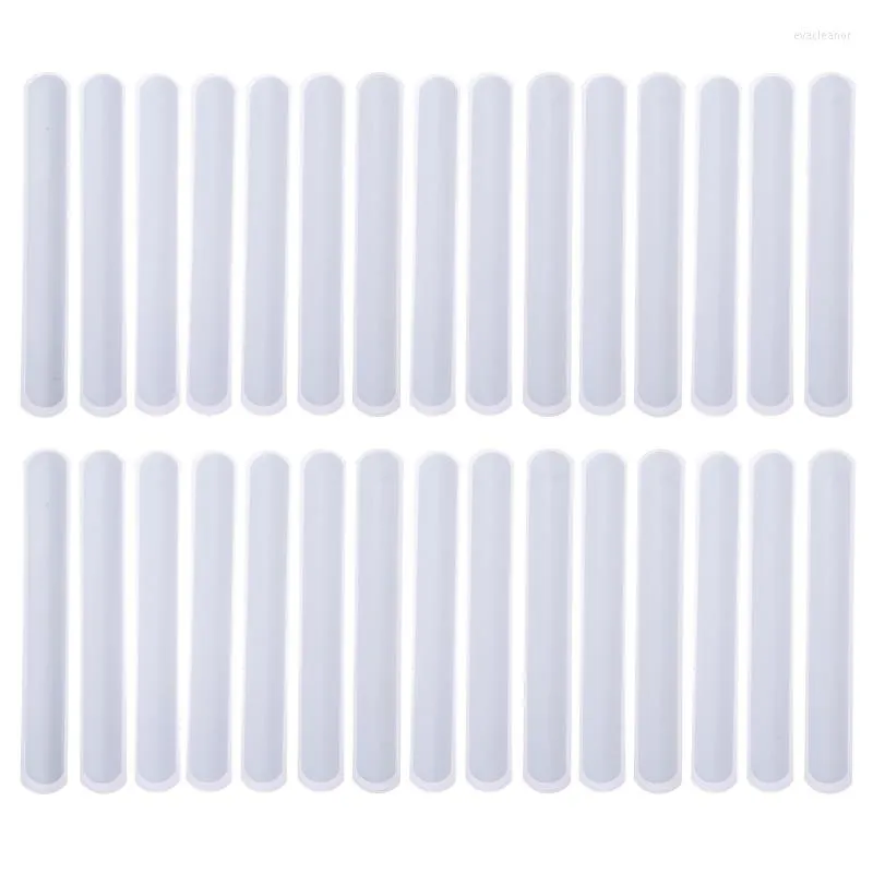 Strand 30Pieces White Slap Bracelets DIY Blank Bands Bulk Plastic Party For Birthday Concert School Craft