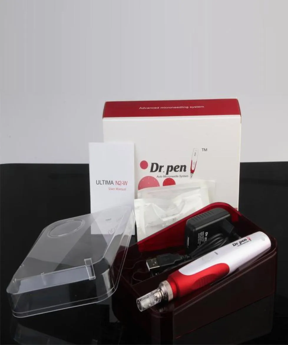 MYM DERMA PEN Auto Microneedling Pen Elektrische Derma Stamp 5 snelheden Naaldlengte 025 mm25 mm met 2 stks naaldpatronen 3262346