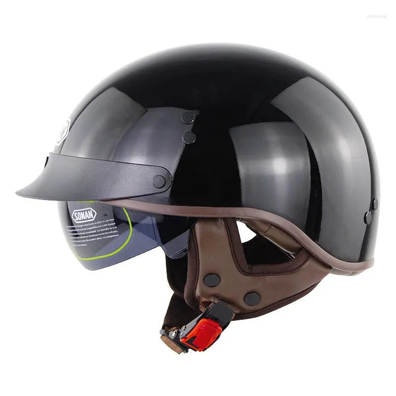 Motorcycle Helmets Helmet Motor Retro Moto Scooter Vintage Half Face Biker Motorbike Crash