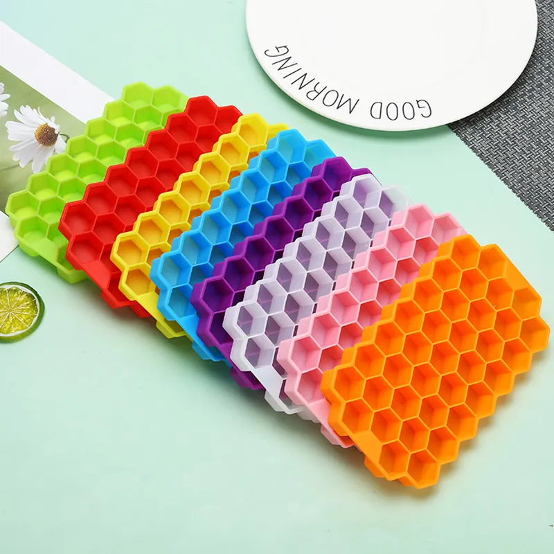 Outils de crème glacée en nid d'abeille en Silicone de qualité alimentaire grille bricolage moule à boules de glaçons utilisé outil de cuisine de barre de fête à la maison