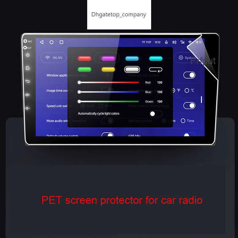 9" 10,1" ZOLL PET Displayschutzfolie für TEYES CC2 CC2L Spro 2 DIN GPS Autoradio Multimedia Player Navigation