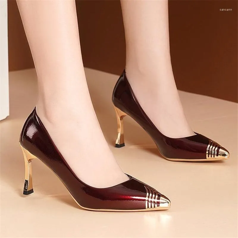 Dress Shoes Sapatos Femininos High Heels The Fashion Wedding Women Breathable Casual Ladies Shallow Thin Woman Pumps