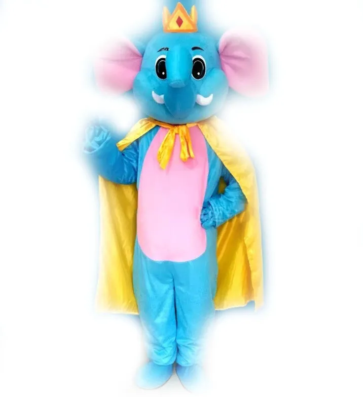 Nouveau Style éléphant mascotte Costume dessin animé Mascotte vêtements pour adulte Animal thème Halloween fête événement déguisement