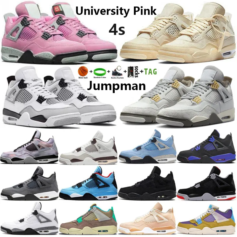 2023 Jumpman 4 4s Mens Basketball Shoes Sail Oreo Shimmer Photon Dust University Pink Zen Master Military Black Wild Things Men Sports Women Sneakers Trainers Size 13
