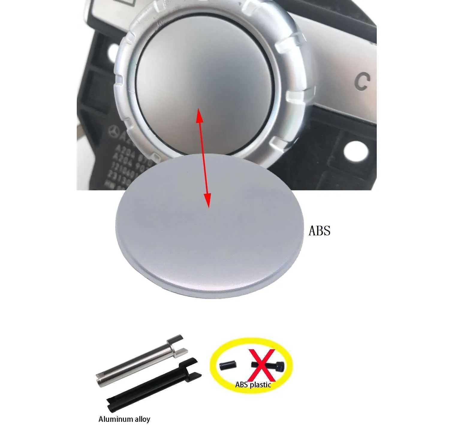 Car Multimedia Controller Rotary Switch Button Scroll Knob Shaft Repair For Mercedes Benz C E GLK CLS W204 W212 X204 W218