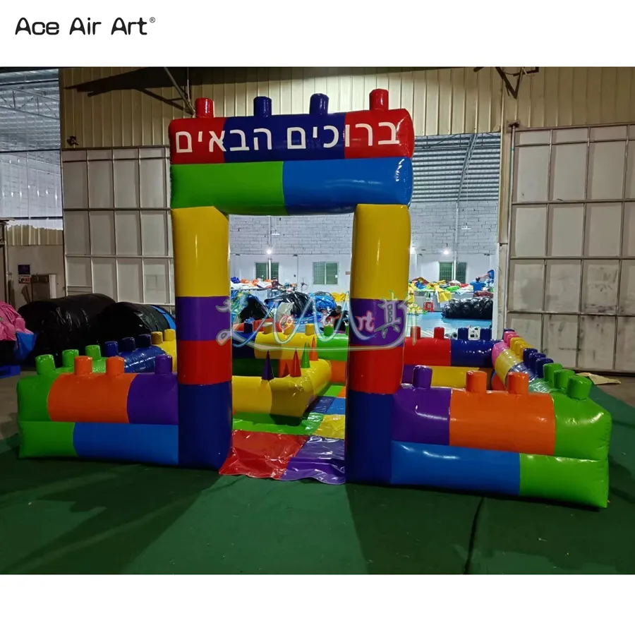 Wholesale PVC Material Waterproof Inflatable Building Blocks Lego Frame ...