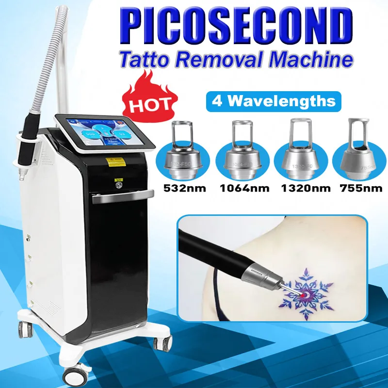 Ny ND YAG Laser Tattoo Borttagningsmaskin Q Byt 4 våglängder Ansiktsskötsel REYVENATION VERTICAL PICO LASER SALON Hemanvändningsutrustning