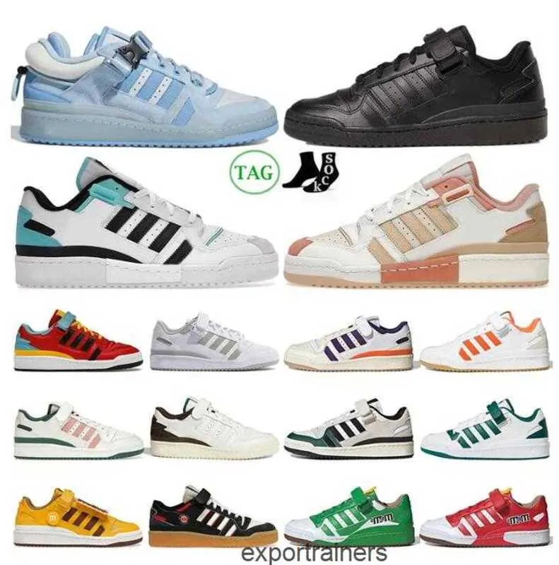 Neues Produkt 2024 Bad Bunny Forum Buckle Low 84 Laufschuhe Herren Damen Trainer Blue Tint The First Cafe Core Black Amber True Orange Orbit Grey Männer Frauen