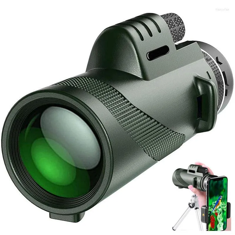 Telescope Monocular Binoculars 12x50 Zoom Night Vision Waterproof Bak4 HD Outdoor Camping Hunting Telescopes