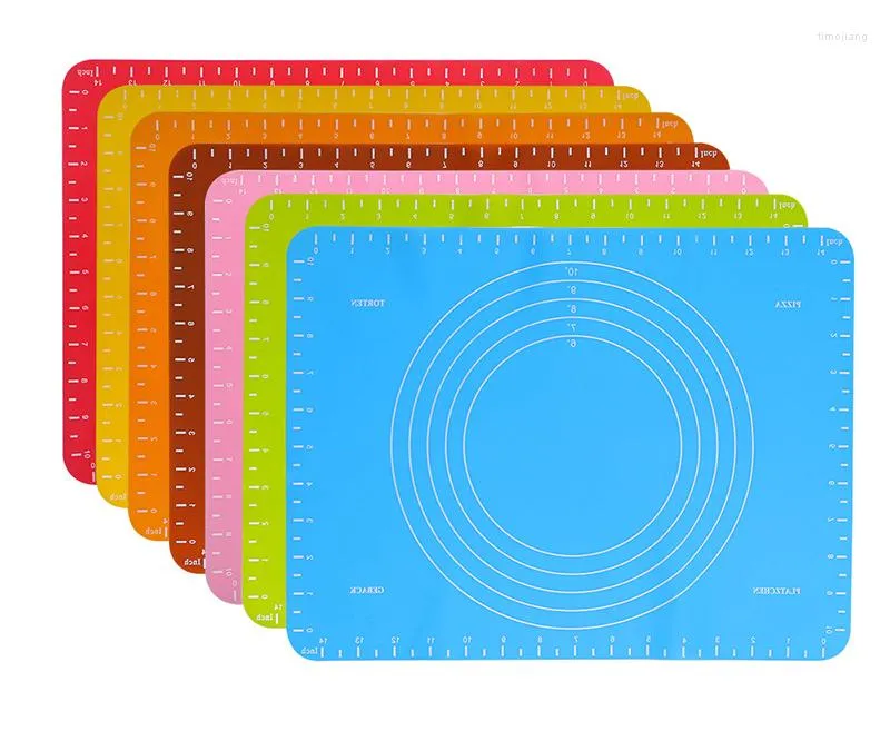 Table Mats 40x60CM Silicone Farine Pad Antidérapant Bâton Pétrir La Pâte Cuisine Outil