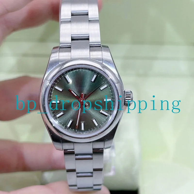 2023 New Watches Ref.176200 31mm Mécanique Automatique Cadran Vert Acier 904L Saphir Homme 2813 Mouvement Remontage Automatique Lumineux Saphir Verre Wristwatches