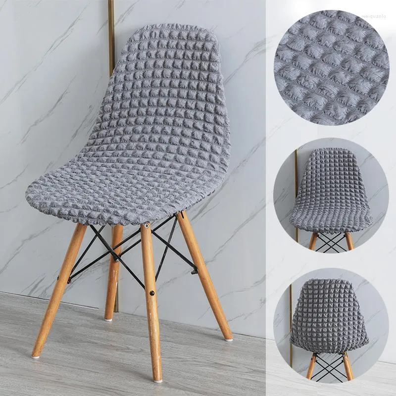 Housses de chaise Bubble Fabric Chairs Cover Armless Shell Slipcover Tabouret de bar lavable Siège souple pour salon