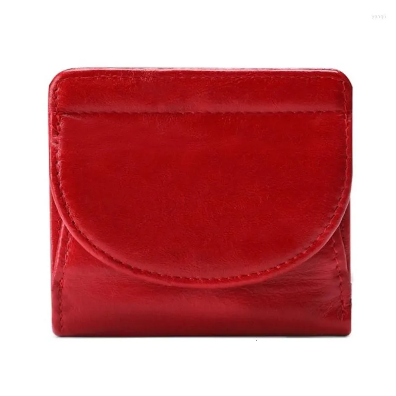 Wallets Women Wallet Genuine Leather Fashion Coin Purse For Girls Female Small Portomonee Lady Perse Money Bag Card Holder Mini Clutch