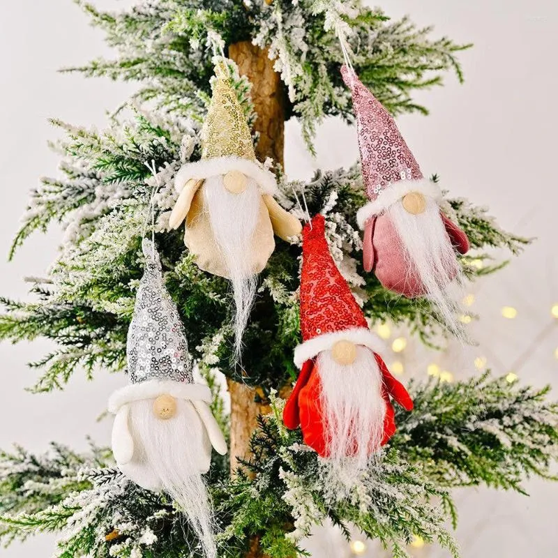 Weihnachtsdekorationen 2022 Gonk Gnome Elf Santa Plüschpuppe Ornament Weihnachtsbaum hängende Dekoration