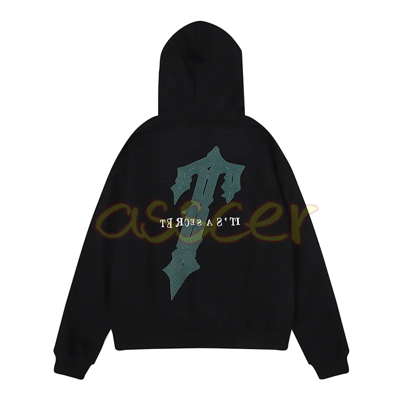 Tasarımcı Erkek Hoodies Erkekler Kadın Moda Büyük Mektup Baskı Tişörtüleri Çiftler Sıradan Siyah Kapşonlu Sweater S-XL