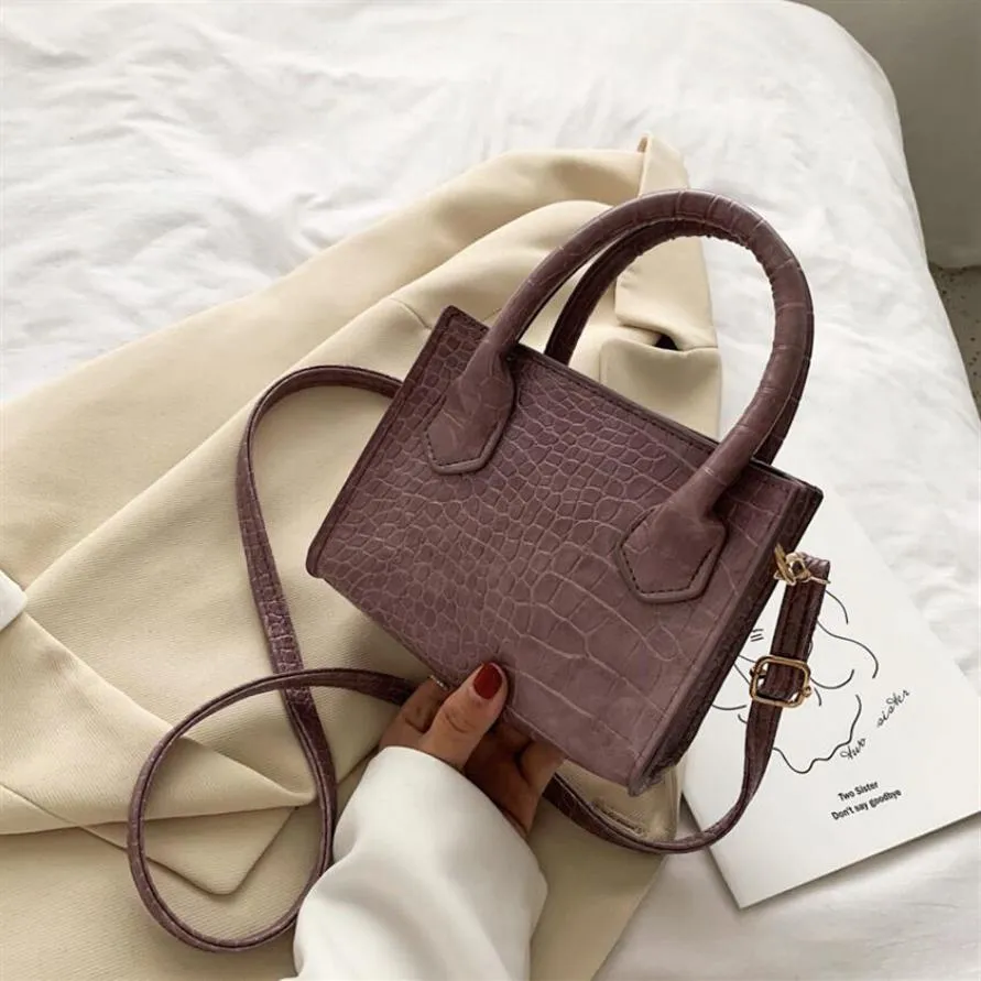 HBP Designer Bag worka Summer Nowa moda tekstura Małe kwadratowe torby proste atmosfera pojedyncze ramię w torbie 261L