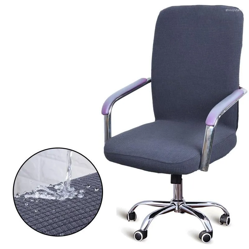 Housses de chaise S/M/L, housse élastique imperméable, en spandex, pour la maison, le bureau, l'ordinateur, le joueur, la poussière, les protecteurs de fauteuil rotatifs