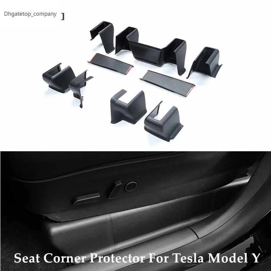 Auto Track Module Protector For Tesla Model Y Surrounded Seat Corner Anti Kick Guard Cover Back ...