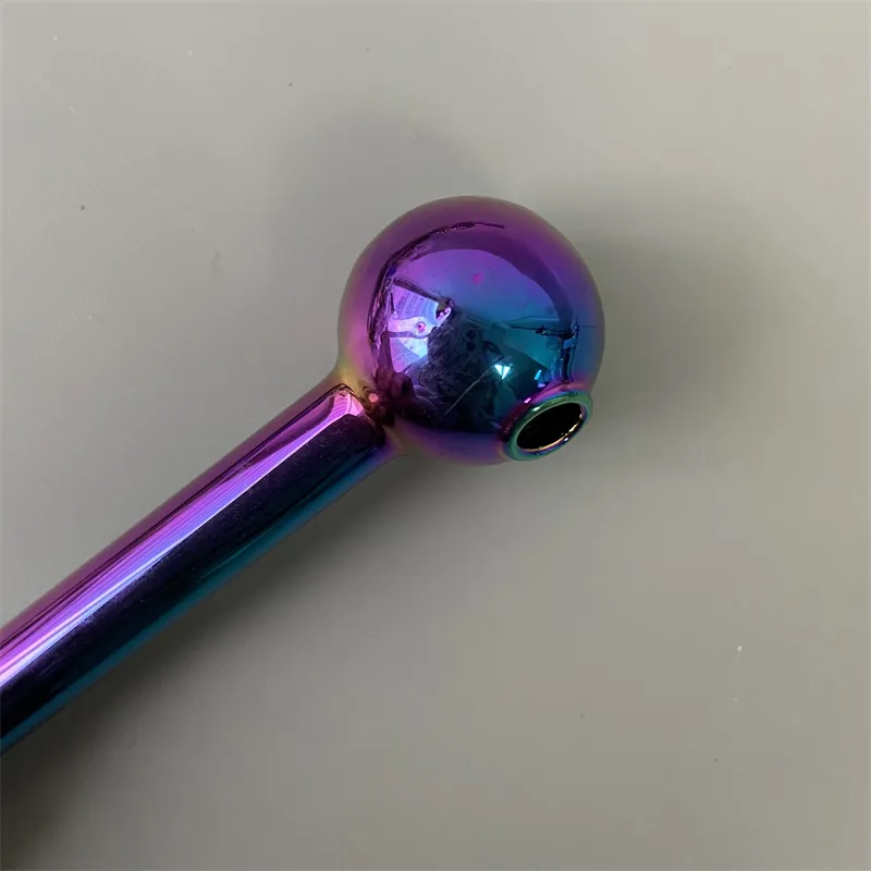 Nano Plating Pyrex Glass Oil Burner Pipe Colorful Quality Pipes Great Tube Nail Tips