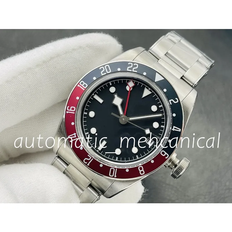 Relojes de hombre de primera calidad 41 mm Bisel rojo / azul Ref.79830 Acero inoxidable 316l Movimiento automático resistente al agua Relojes de pulsera de negocios con cristal de zafiro resistente al agua