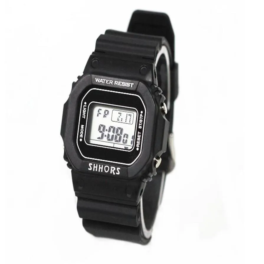 Shhors personality fashion multi-functional men and women student sports electronic watch271y