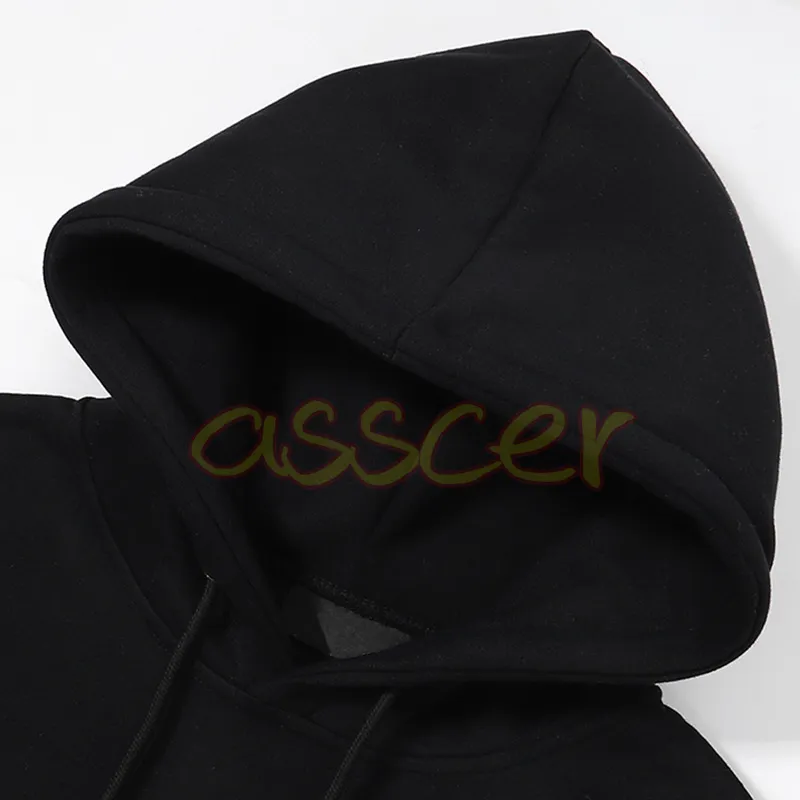 Tasarımcı Erkek Hoodies Erkekler Kadın Moda Büyük Mektup Baskı Tişörtüleri Çiftler Sıradan Siyah Kapşonlu Sweater S-XL