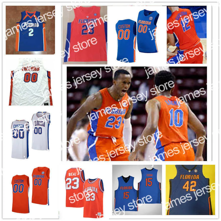 College Basketball Wears Florida Gators Stitched Basketball Jersey 55 Jason Williams 13 Mike Miller 50 Udonis Haslem 23 Scottie Lewis 5 KeVaughn Allen 12 Bradley