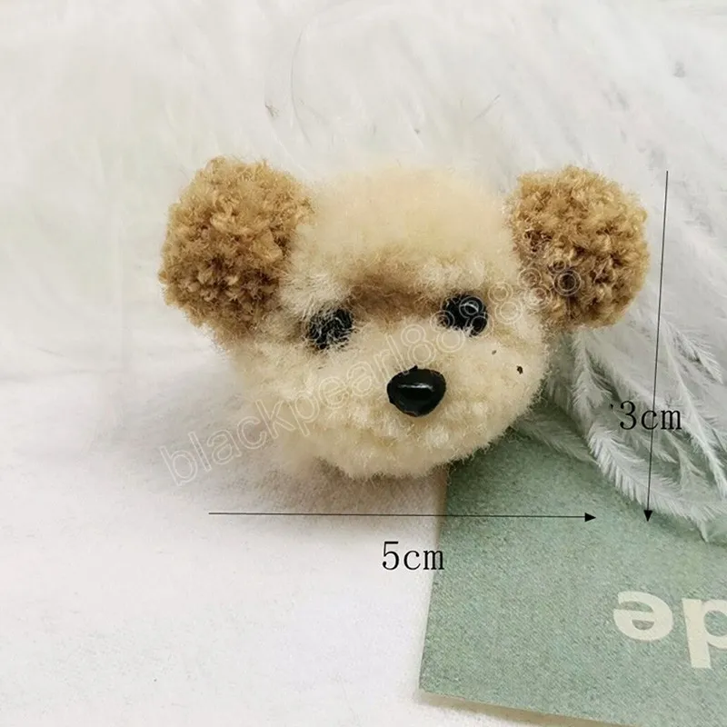 Simpatico cartone animato peluche con la testa della testa cani da donna con zaini con zaini a ciondolo le passi a sospensione