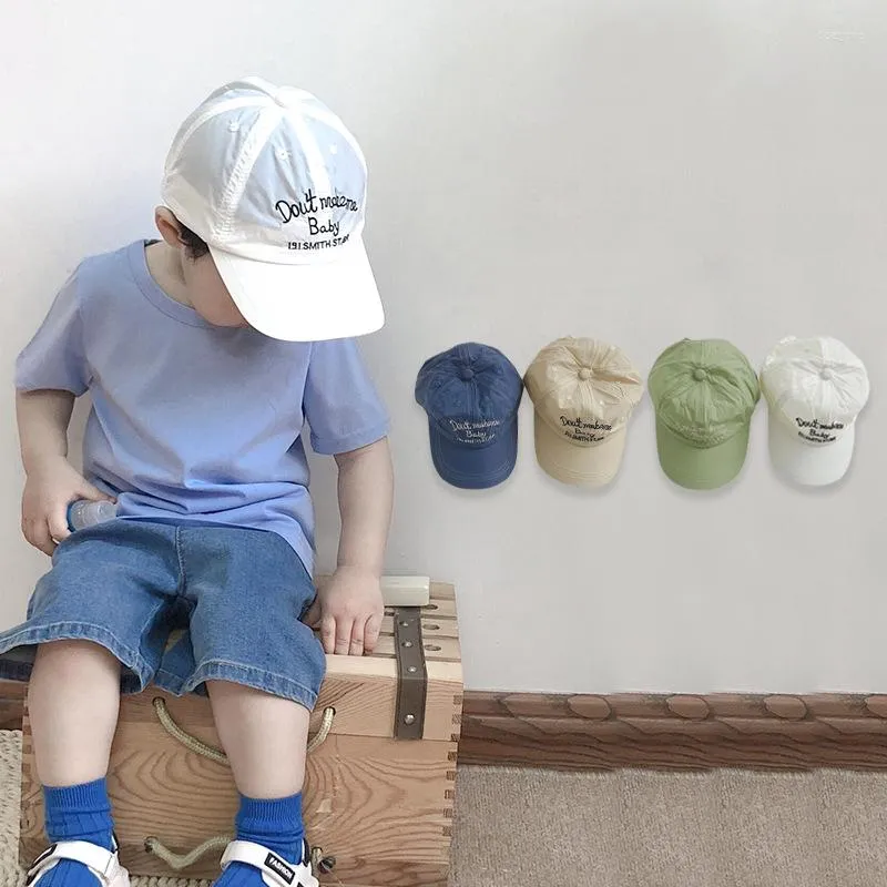 Casquette de Baseball avec lettres à séchage rapide pour enfants, chapeau de soleil décontracté pour l'extérieur, garçons et filles, visière réglable