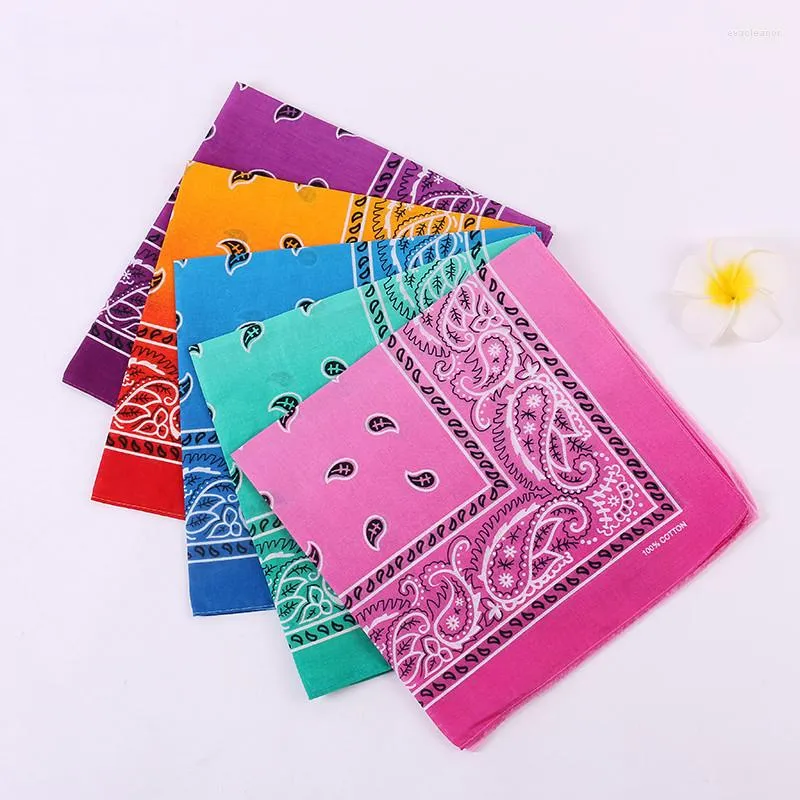 Bow Ties 1 PC Cotton Handkerchief Headscarf Square For Women Men Outdoor Accessories Useful Gift 55cm X