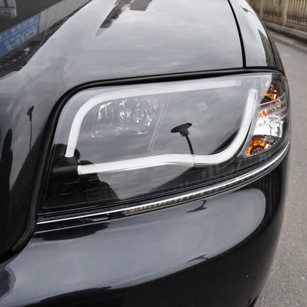 Para os far￳is do carro Audi A6 LED FARECTILTION DￍVIL DￍVIL SINGRAT SINGLEAￇￃO CONFIGURAￇￃO CONJUNTO DE LUBREE DRL DRL DRL DRL