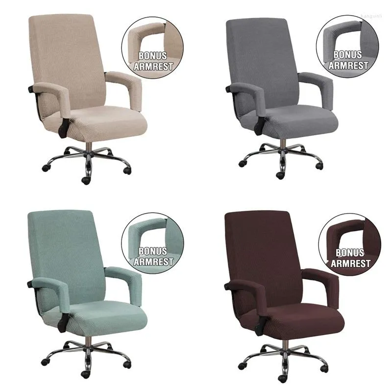 Stol täcker polärt fleece -täckning avlägsnande tvättbar datorspel slipcover stretch office grossist leveranser