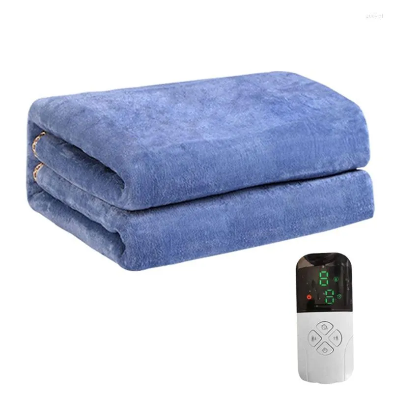 Blankets Thicker Heater Single Control Household Electric Blanket Mattress Blue EU Plug