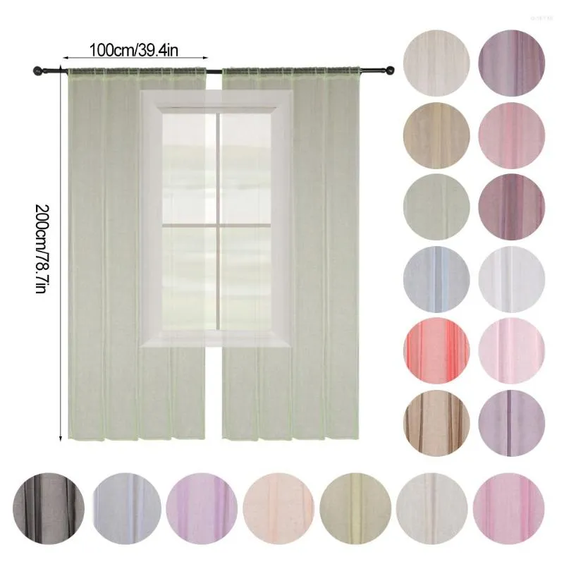 Curtain Window Tulle Drapes Decorations Party Banquet Scene Layout Simple Color Drape Ornament Home Curtains Decors Type 5