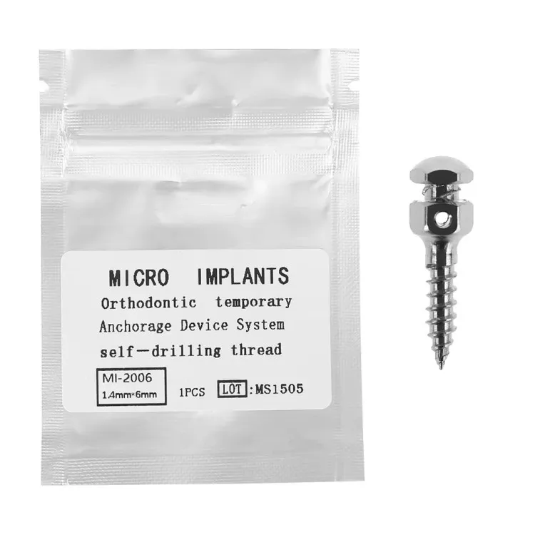 Dental Consumables Niti Orthodontic Micro Implant Screw / titanium