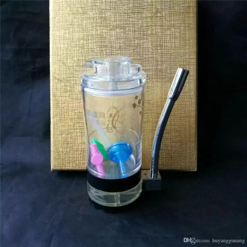 Nouvelle bouteille d'eau en acrylique Bongs en gros Tuyaux de brûleur à mazout Pipe en verre Plates-formes pétrolières Fumer