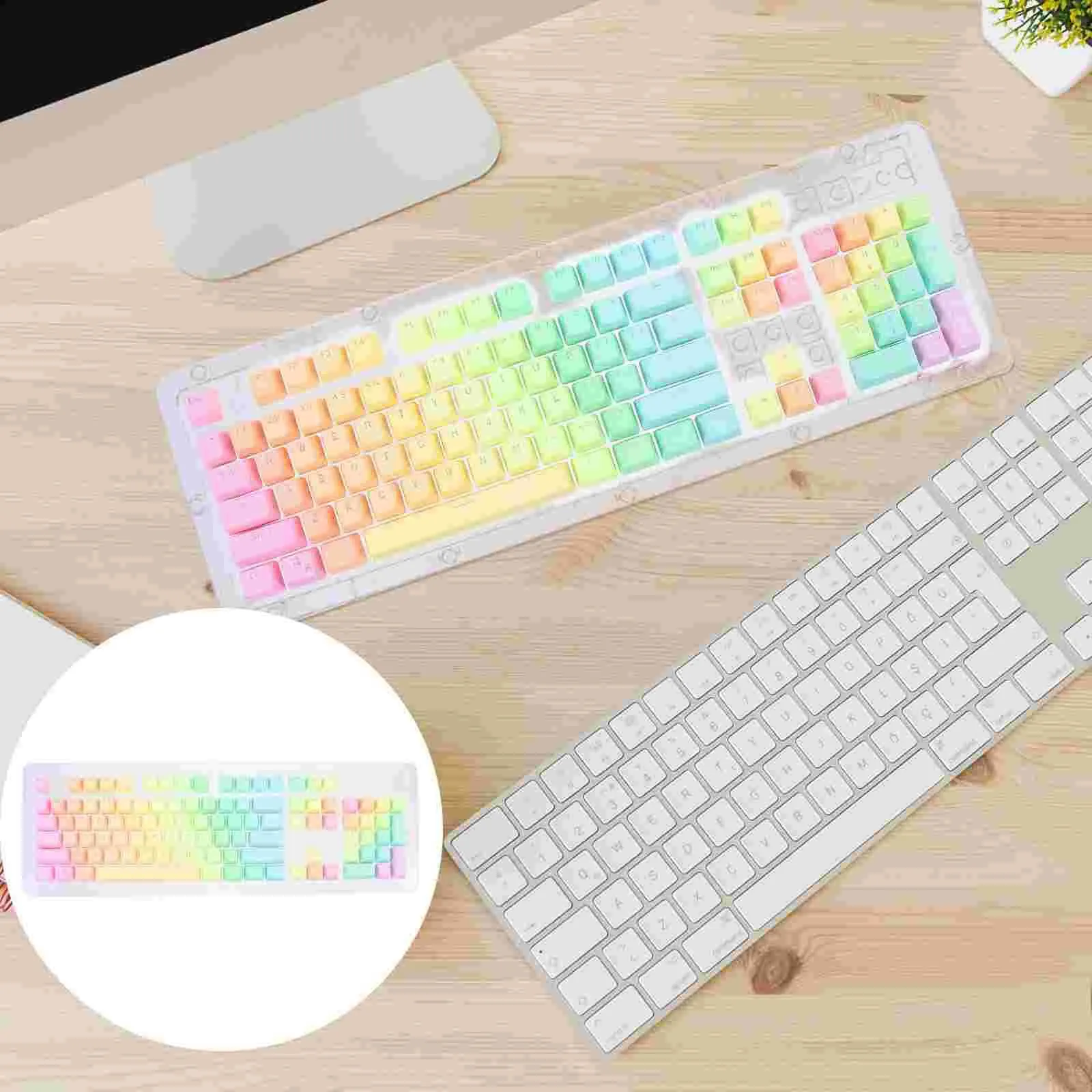 مفتاح مفتاح Keycap Caps كمبيوتر الاستبدال الميكانيكي Keycaps GamingAccessory Cover Tefts Pudding English Layout PBT