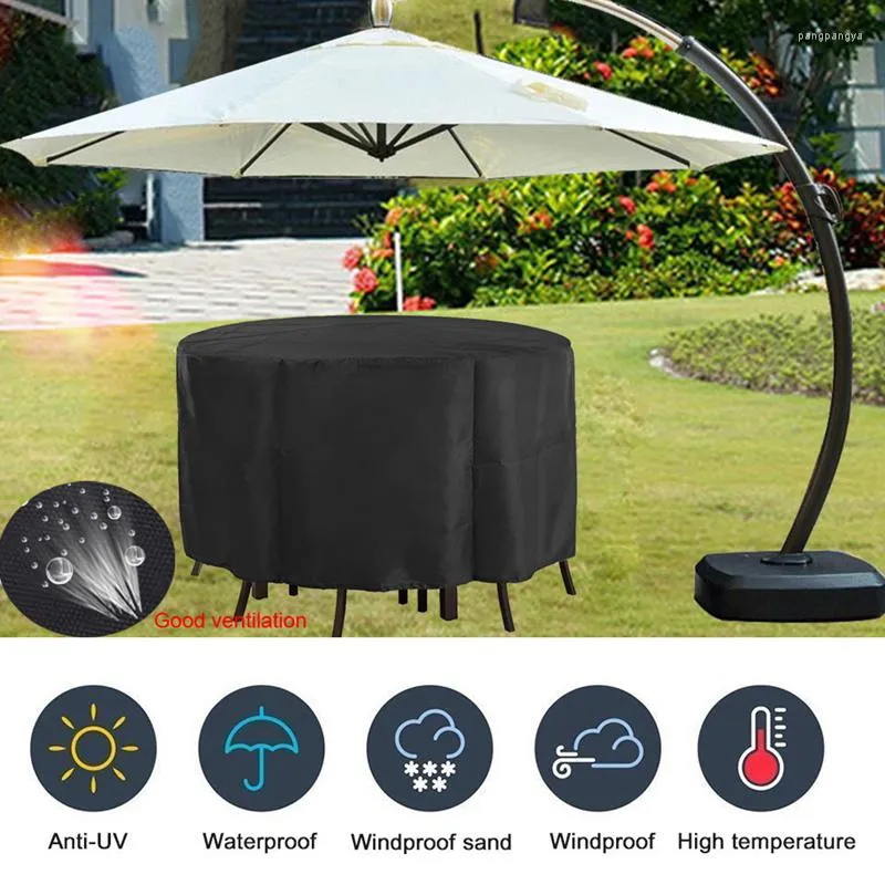 Chair Covers Ly Outdoor Furniture Table Cover Garden Waterproof Dust Round Rain CLA88