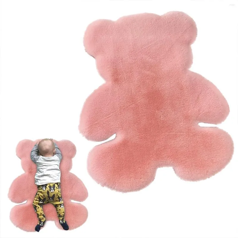 Carpets Bear Rug Super Soft Carpet Modern Living Room Bedroom Antiskid Mat For Shaped Decor