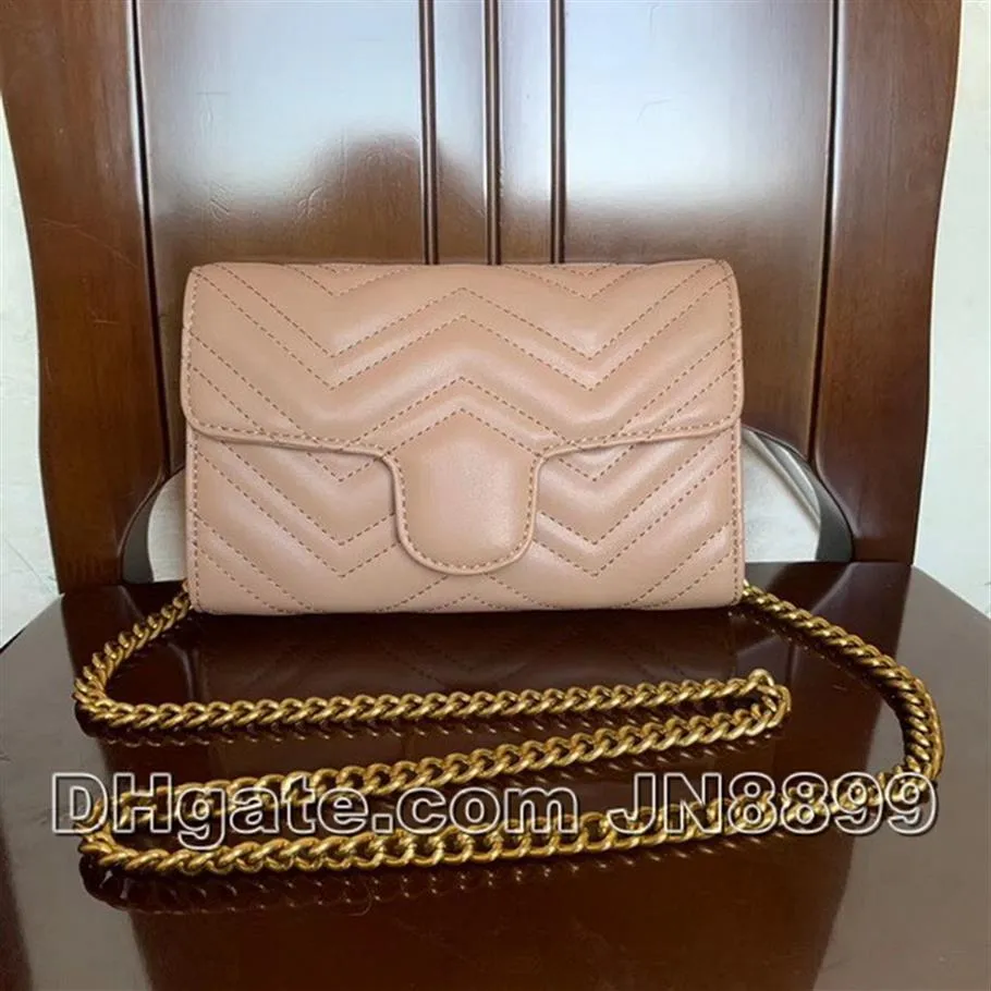 Najwyższej jakości moda kobiety małe torby na ramię kobietę złote kolory łańcuch żeńska portfela